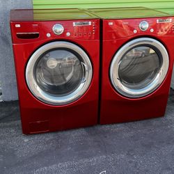 LG Dryer And Washer Set Gas