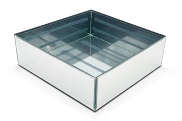 Mirrored Glass Box Centerpiece 18.5x14.5x4.5 Open Top Planter OR BETTER OFFER