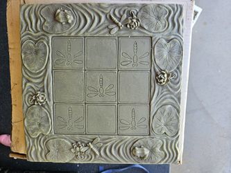 Tic Tac Toe Yard Art - Ceramic