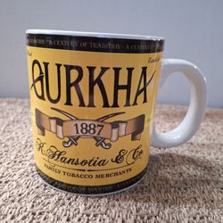 GURKHA TOBACCO ADVERTISING  OVERSIZED COFFEE MUG