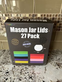 Youngever Mason Jar Lids 10 Pack