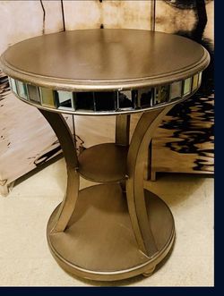 Gold Accent Side End Table 