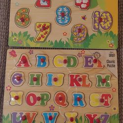 Wooden toddler puzzels