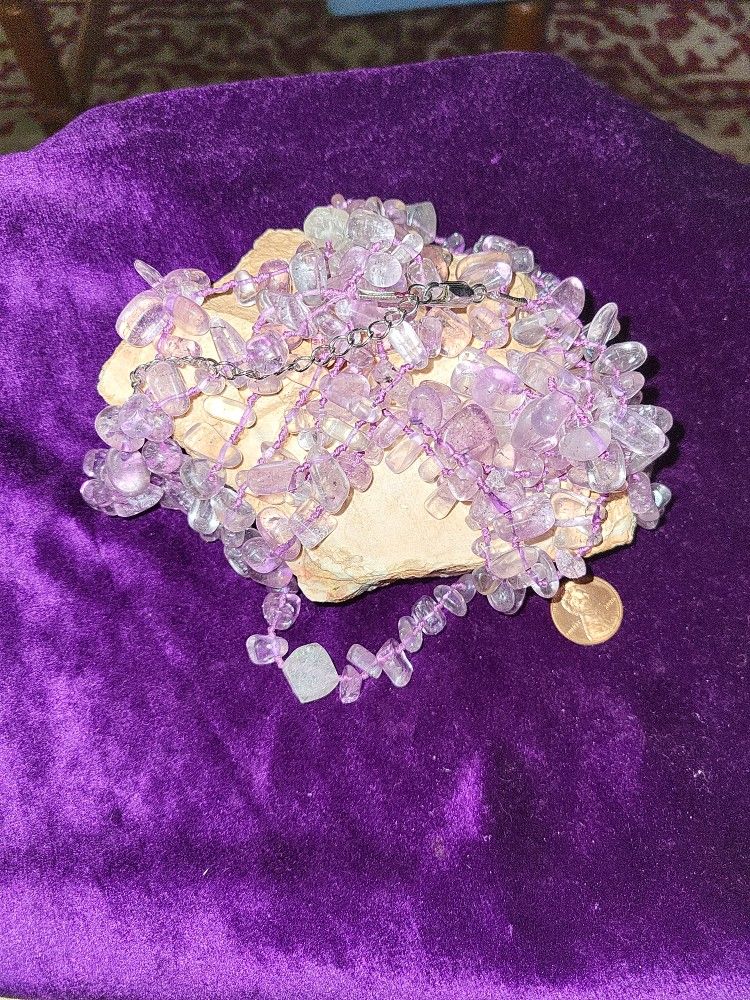Luscious Lavender Crystal Necklace ...
