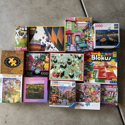 12x Puzzles 500&1000 Pieces