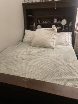Solid Wood Full Size Bed From Mathis Brothers Furnitur