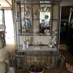 Metal & Glass 4-tier Shelf