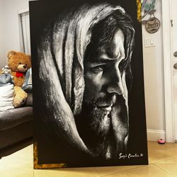 Obra inspirada en Jesús -  Medida: 40 x 60 pulgadas