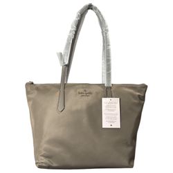 NWT Kate Spade Kitt Little Better Nylon Tote Large Purse Shoulder Thunder Cloud