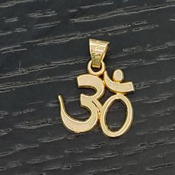 Om Pendant Gold Plated 