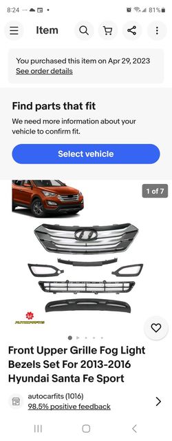 Santa Fe Sport 2013-2016 Grill Set