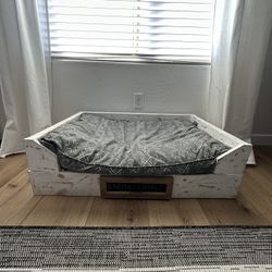 Custom Name Chalkboard Wooden Dog Bed 