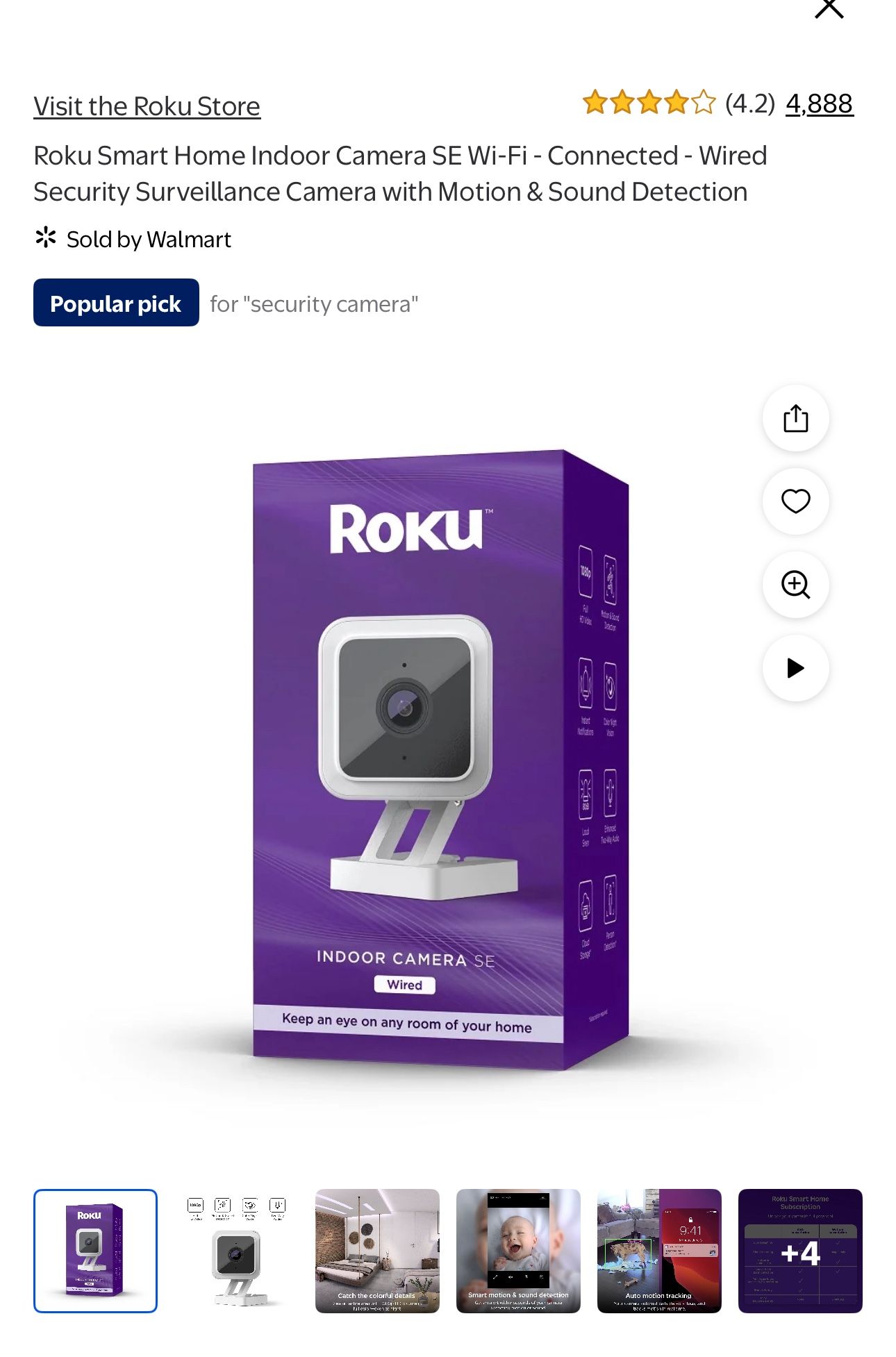 Roku Indoor Camera