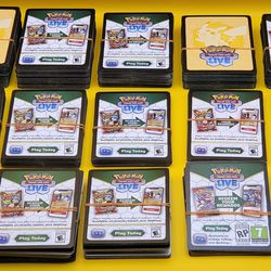 ETB full of Pokemon TCG Live cards [New, Never Used] 543 regular 18 Specialty