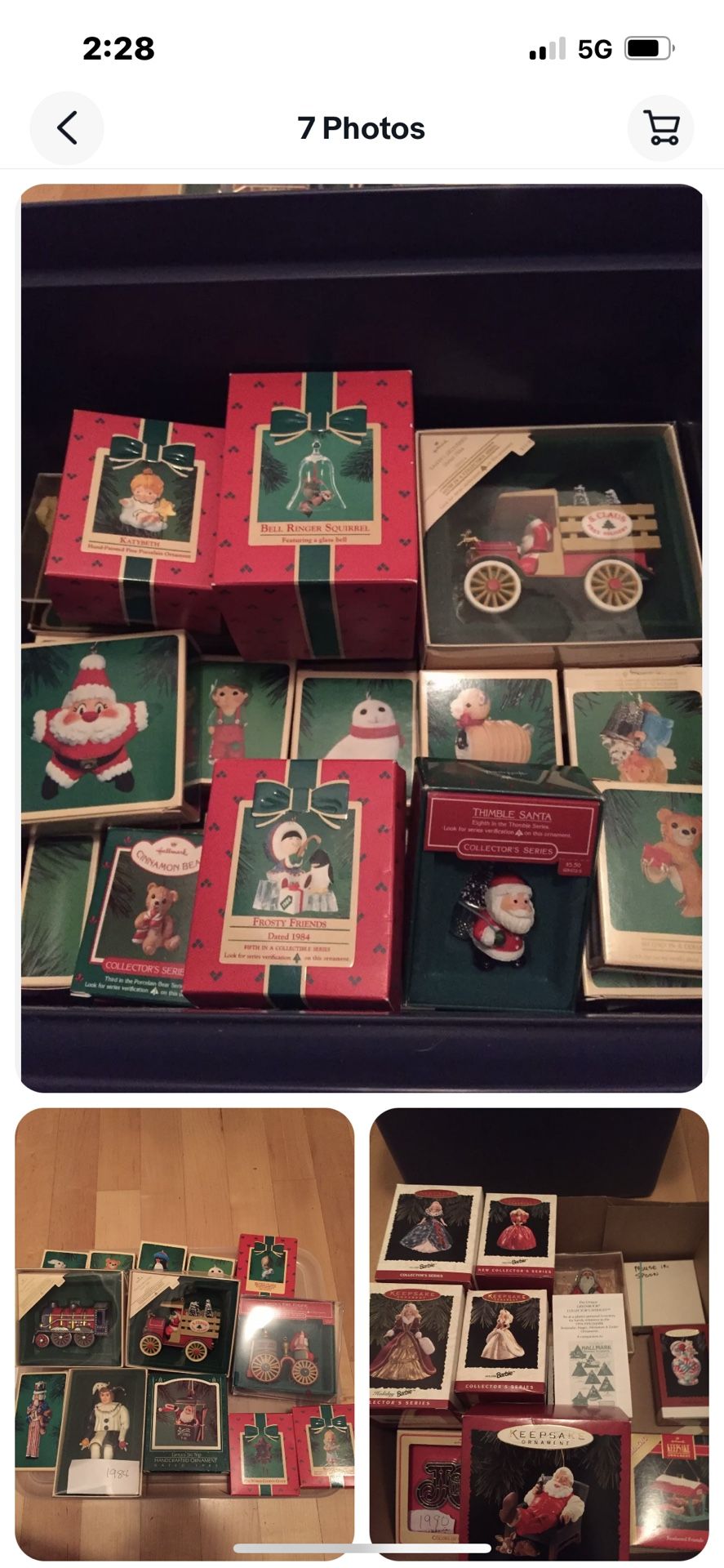 NEW HALLMARK ORDAMENT COLLECTION MAKE OFFER FOR SOME OR ALL