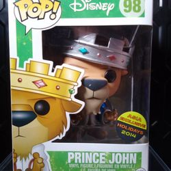 *NEGOTIABLE* Funko Pop Disney #98 Prince John Toy Tokyo Exclusive "Metallic/Platinum " Variant 