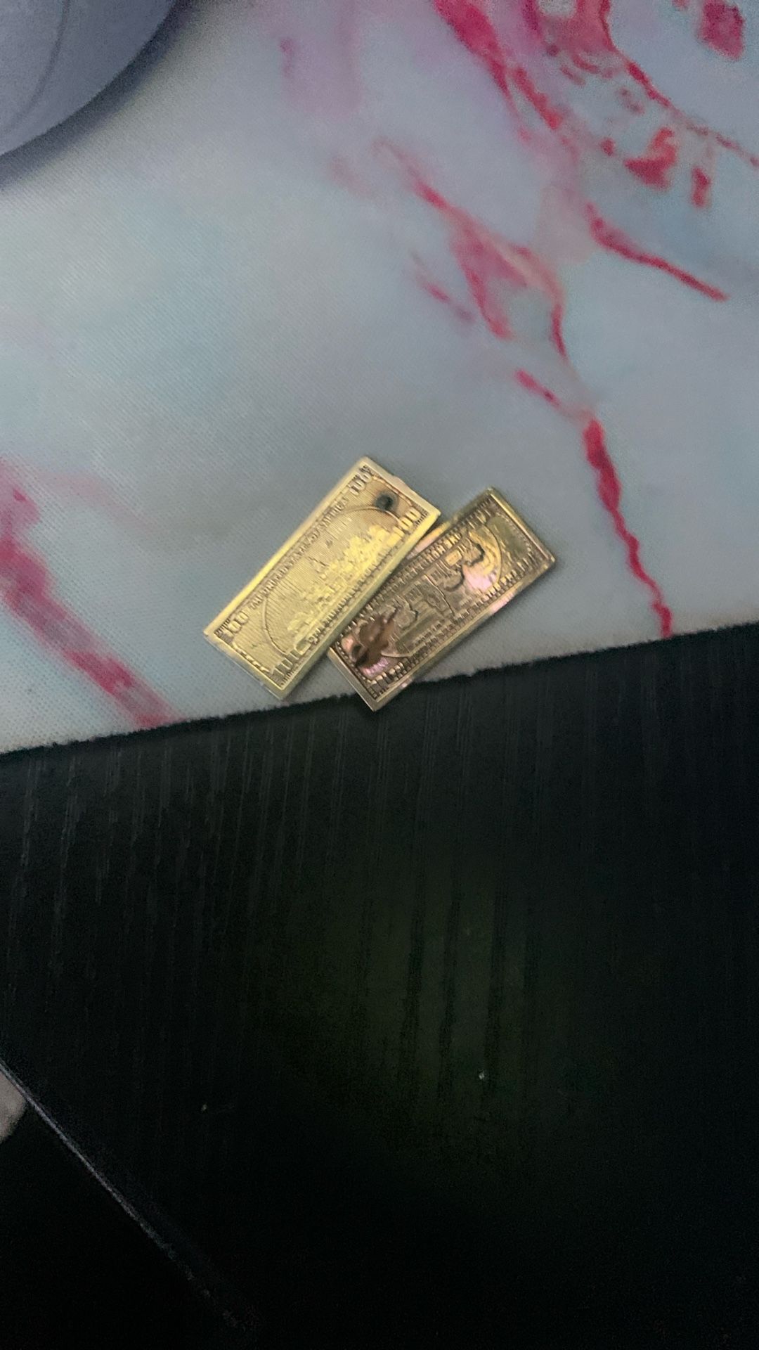100 Dollar Bill Earrings