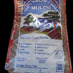 NEW 100% Virgin Cedar Mulch 3 Cu.Ft. Bag