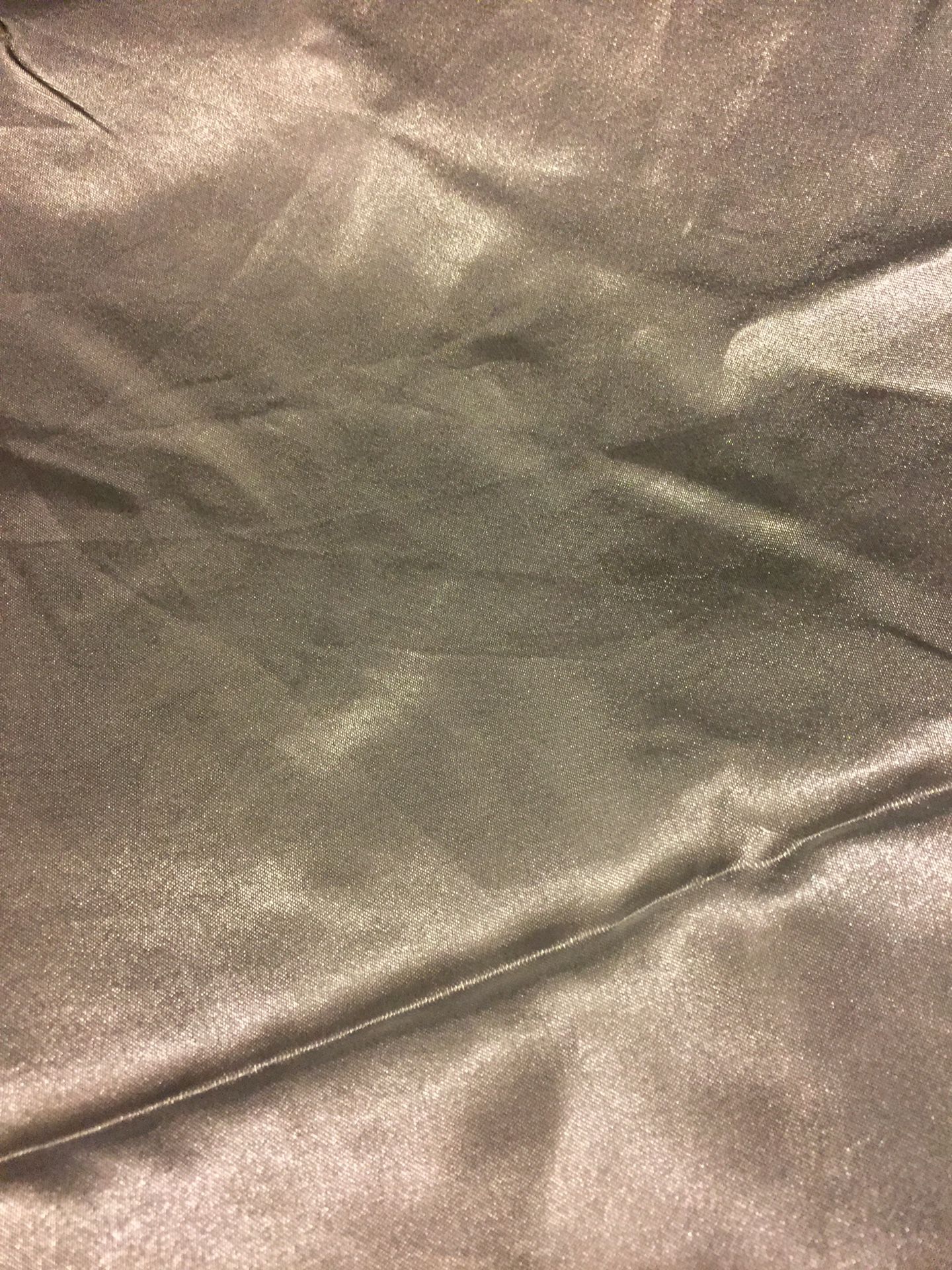 Satin silver color tablecloths 90x128”