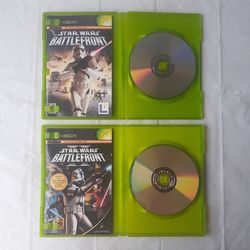 Star Wars Battle Front 1 and 2 Lot Xbox Games Original Complete w/ Manuals