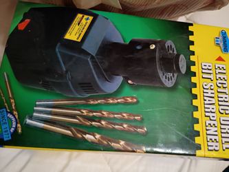 Electric drill bit sharpener