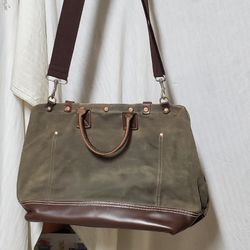 Genuine Leather Overnight Should Bag Duffle