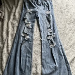 Hollister high rise wide leg jeans