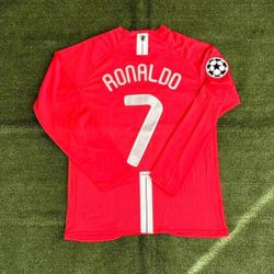Manchester United Home Kit Jersey  #7 Ronaldo 2008 Champions League Final