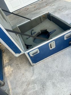 Heavy Duty Blue Road Case with Interior Foam