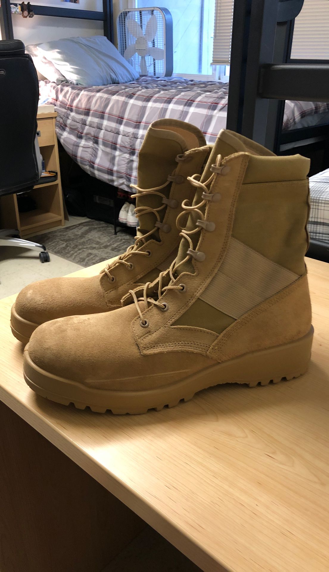 Tan Military Boots size 13