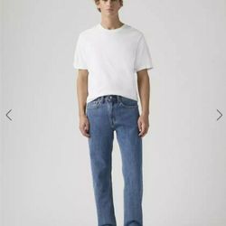 Levi's Men's Regular Straight Fit Medium Washed Blue Denim Jeans- 36×30