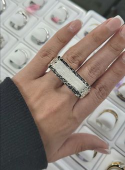 Weekly Special Only 6/9- 6/14 925 sterling silver nugget double ring