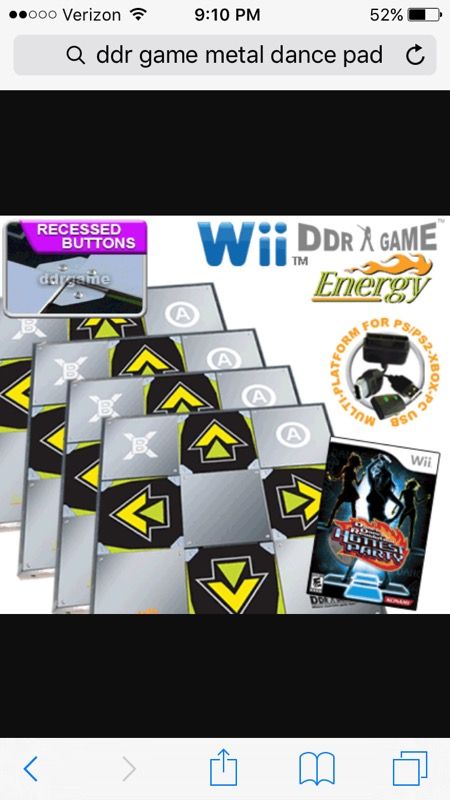 DDR Metal Dance Pad + Game