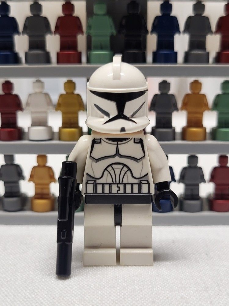 Lego Star Wars Phase 1 Clone Trooper sw0203 P1 Clone Trooper Minifigure With Misprint Helmet