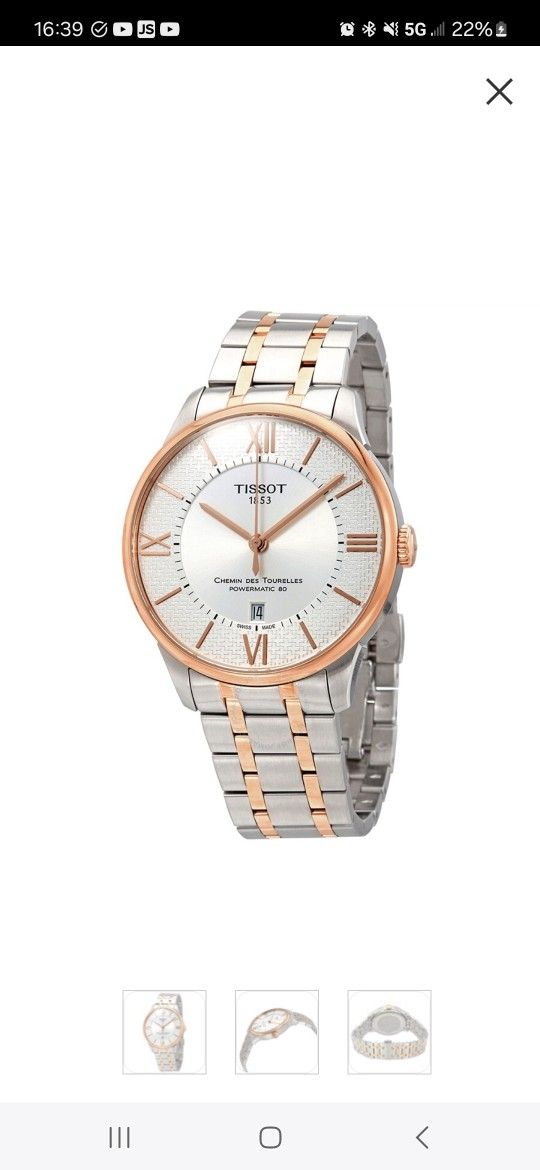 or Best Offer - Tissot
Chemin des Tourelles Automatic Men's Watch