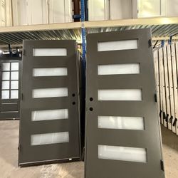 Fiber Glass Exterior Doors, Single, Double And Sidelights