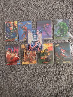 (9) Marvel cards