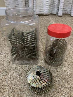 Smooth Galvanized Shank Coil Roofing Nails ($5 each)