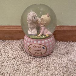 Precious Moments Noah's Ark Jesus Loves Me Musical Water Globe