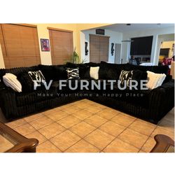 BRAND NEW! OVERSIZED CORDUROY SECTIONAL! SAME DAY DELIVERY 3 MONTHLY PAYMENTS 