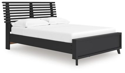 King wood complete bed frame