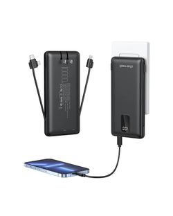 Charmast Built-in AC Plug & Cables 10000mAh Power Bank