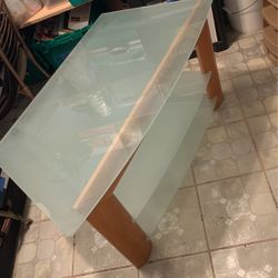 Glass TV STAND table