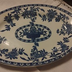 JAMES M. SHAW DELPH CHINA PLATTER