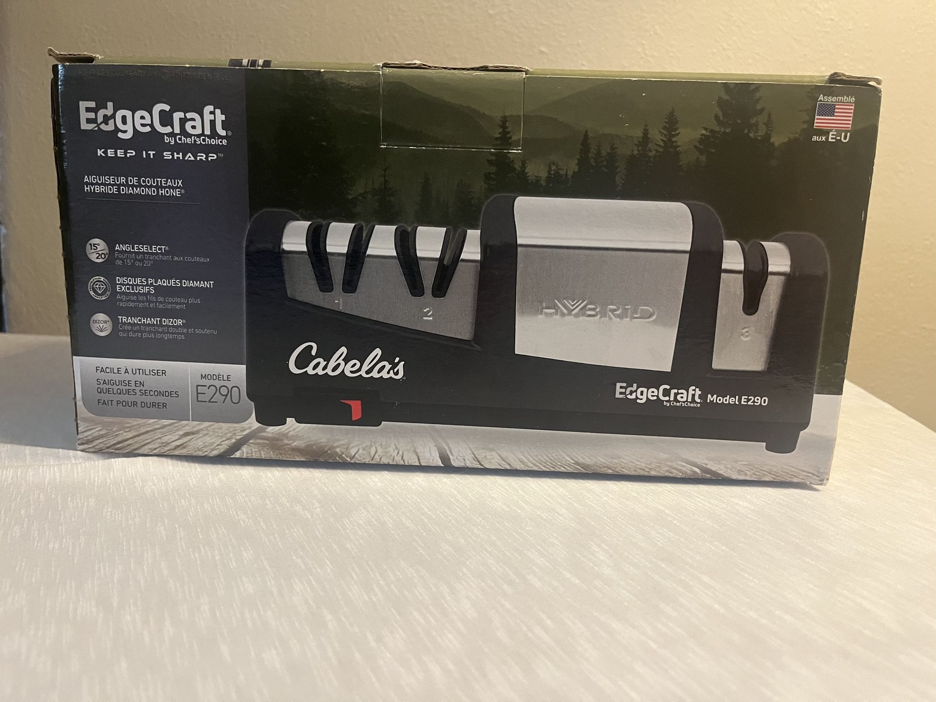 Cabelas Edgecraft Knife Sharper Model E290 Electric Knife Sharpener