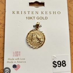 10kt Gold Charm. New 