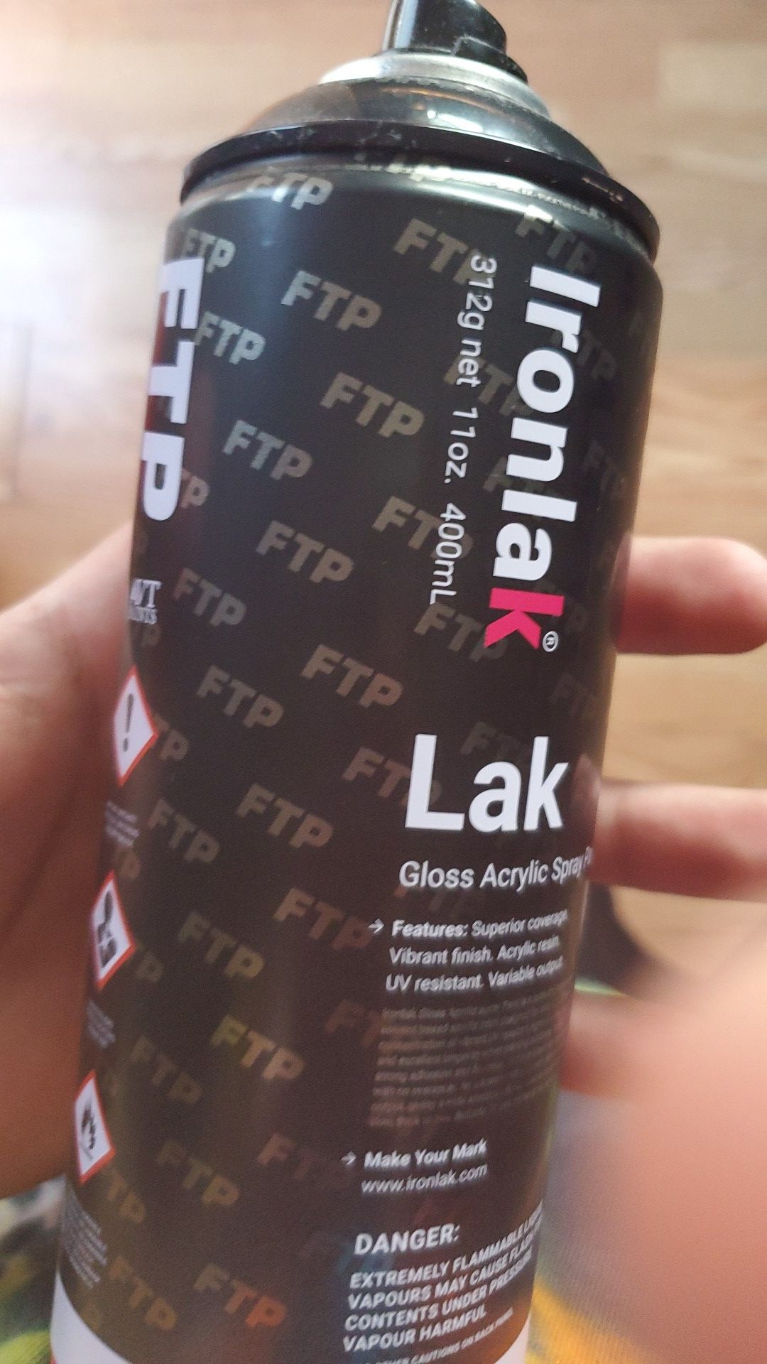 FTP Ironlak spray can