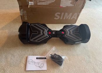 SIMATE K1 Hoverboard, Kids Ages 6+, 300W, Self Balancing, Bluetooth Speakers LED