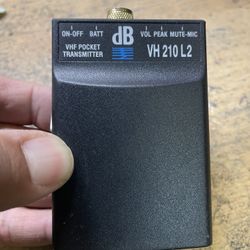 DB technology wireless transmitter for microphone systems  Model VH210L2 