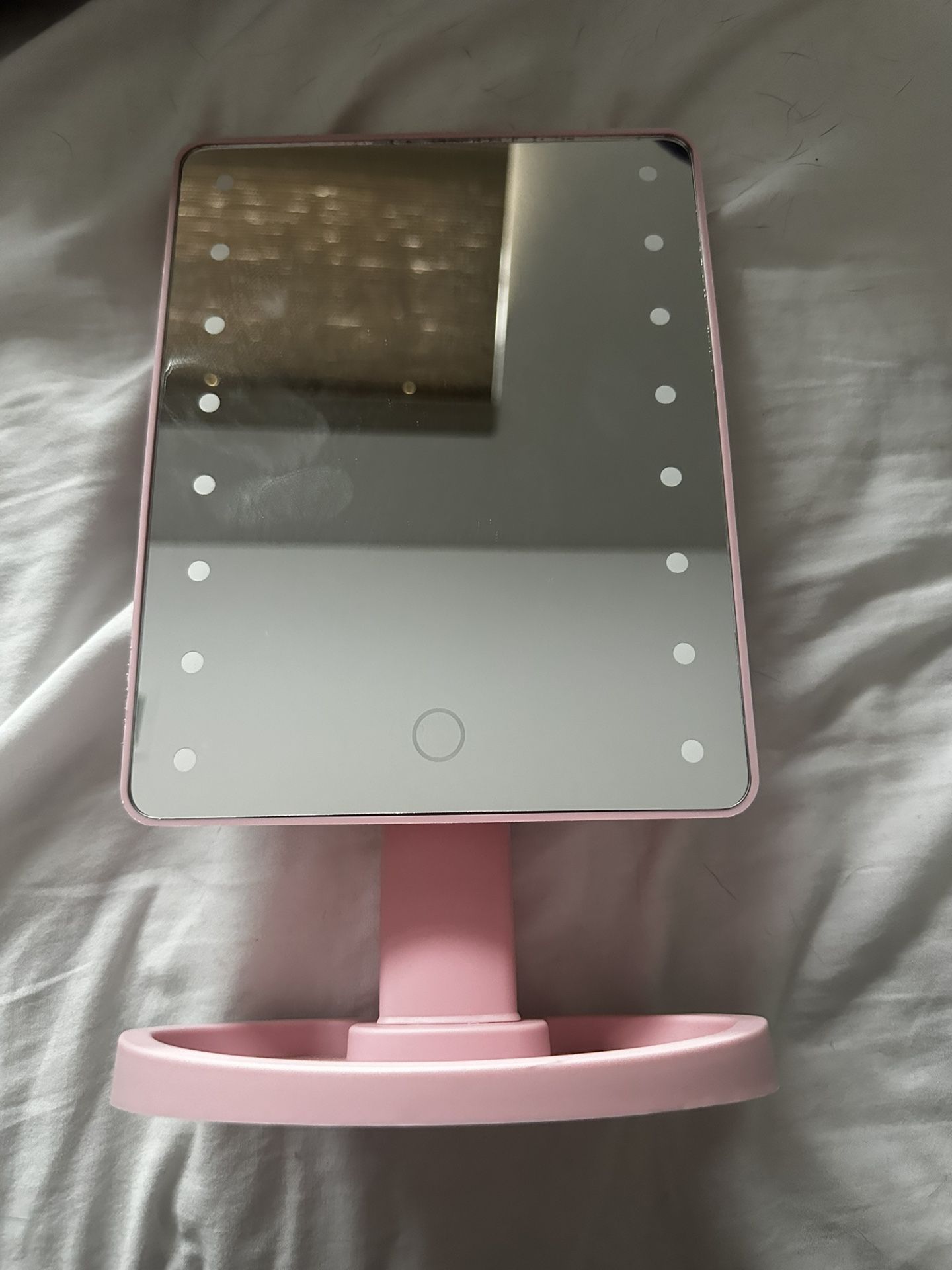 Pink vanity mirror 
